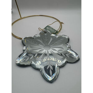 Midwest of Cannon Falls Winter Snowflake Flower etched Ornament